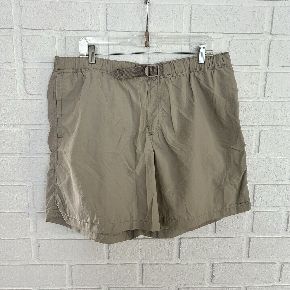 Columbia Lightweight Shorts Mens XL Adjustable Waist Strap Pockets Nylon